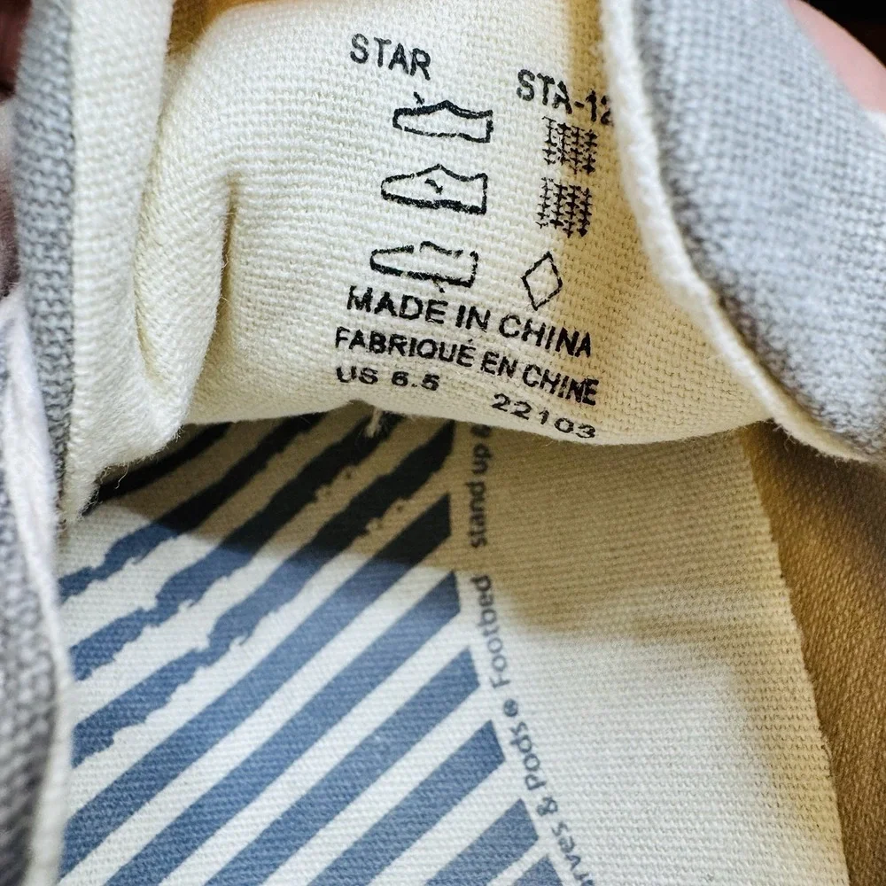 Taos Star Womens 6.5 Gray Canvas Comfort Sneakers Shoes